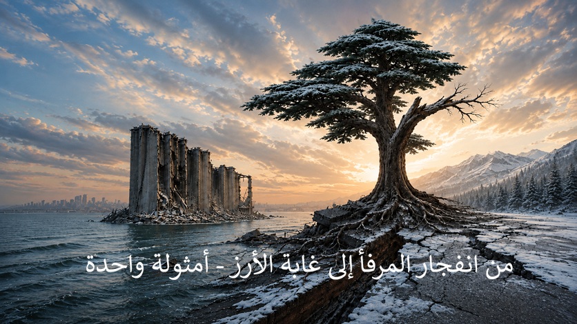 من وحي الرابع من آب: من مرفأ بيروت إلى غابة الأرز